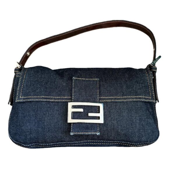 Fendi Handbags - Fendi Denim Baguette